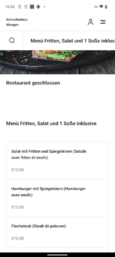 Schnellimbiss Wangen Screen 3