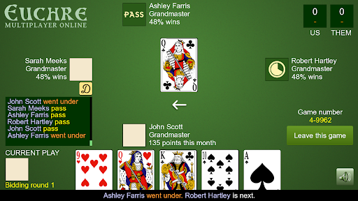 Euchre Multiplayer Online Screen 3