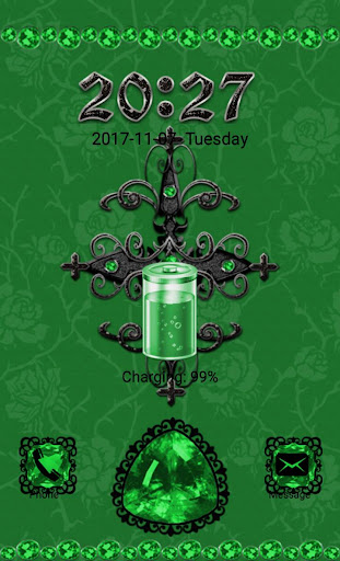 Green Gothic Cross Go Locker t Screen 2