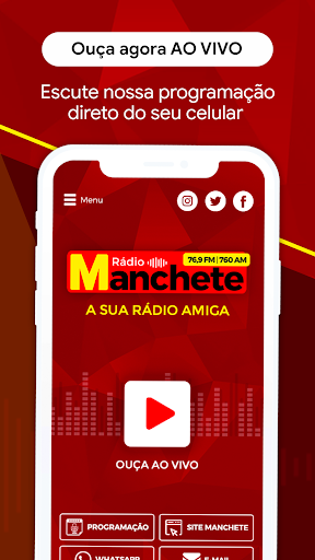 Android application Radio Manchete 760 AM screenshort