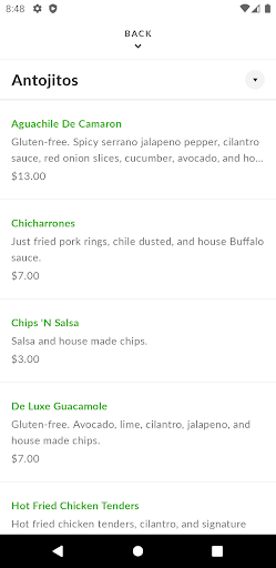 Zalate Taqueria Screen 3