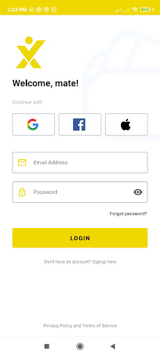 Android application Taxmate screenshort