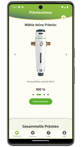 Android application Grünbeck Wassermeister screenshort