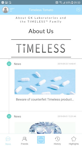 Android application Timeless Forever screenshort