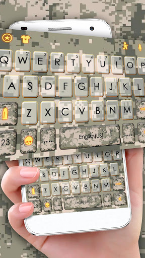 Android application Digital Camouflage Keyboard Th screenshort