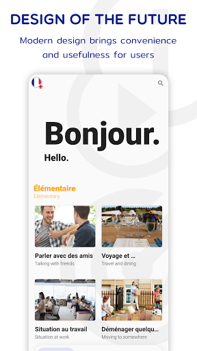 Android application Learn French Speak & Listen screenshort