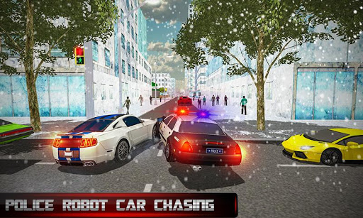US Police Transform Robot Car: Real Snow City 1.0.7 screenshots 3