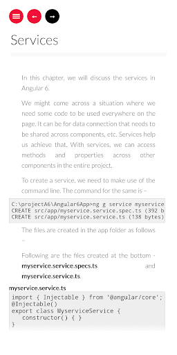 Learn Angular 6 Quick Guide Screen 3