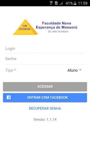 Android application FACENE RN screenshort