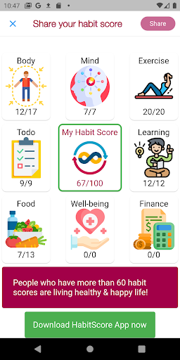 Habit Score Screen 3