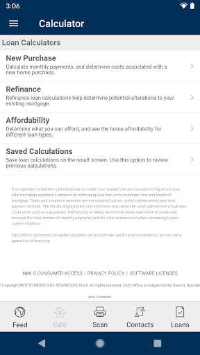 Advantage Home Loan App Screen 2