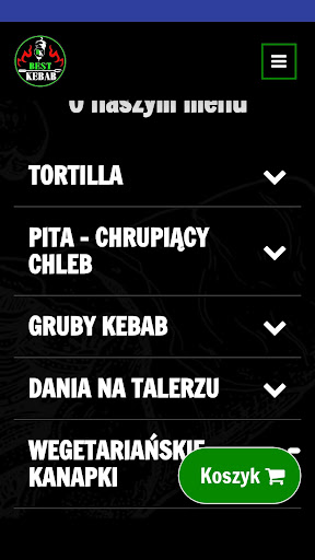 Android application BestKebabTM screenshort