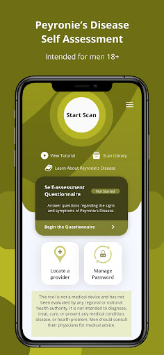 Android application Peyronie’s Self-Assessment screenshort