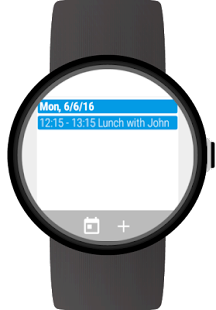 Calendar for Wear OS (Android Screenshot