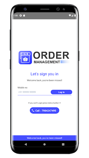 Android application Order Management screenshort