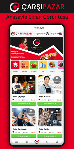 Android application Çarşı Pazar screenshort