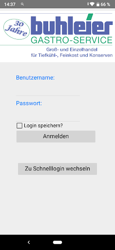 WebshopApp Buhleier-Gastro Screen 2