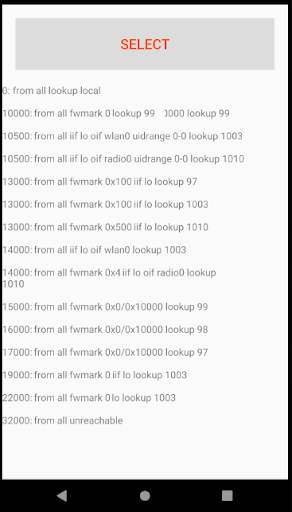 Routing Table & RPDB Screen 2