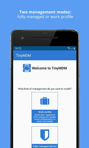 Android application TinyMDM screenshort
