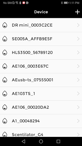 Android application Scentino screenshort