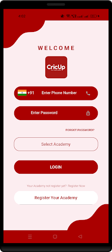 Android application CricUp screenshort