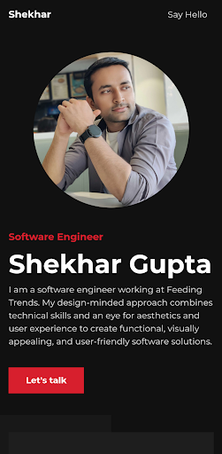 Android application Shekhar Gupta screenshort
