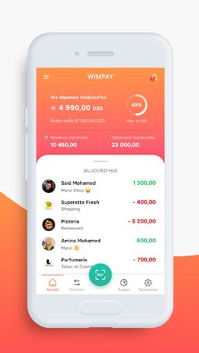 Android application WIMPAY AL SALAM BANK screenshort