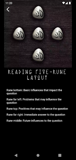 Runic divination - Read runes Screen 3