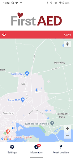 Android application FirstAED LTS screenshort