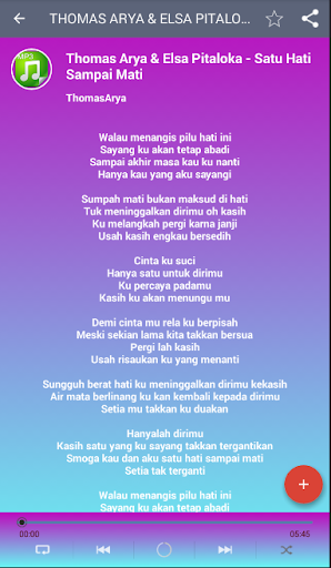 Lirik Lagu Satu Hati Sampai Mati