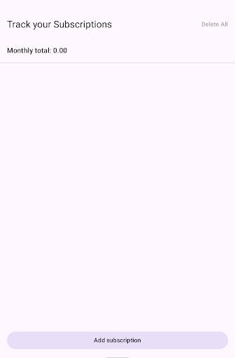 Track your Subscriptions