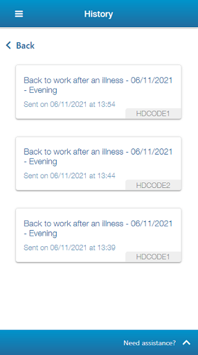Loyapps Absences Screen 2