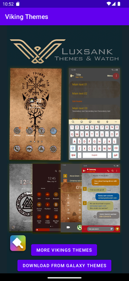 Viking Themes Galaxy devices Screen 1