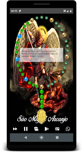 Terço São Miguel Arcanjo em po