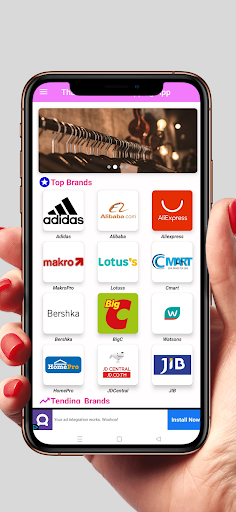 Android application Online Thailand Shopping App screenshort