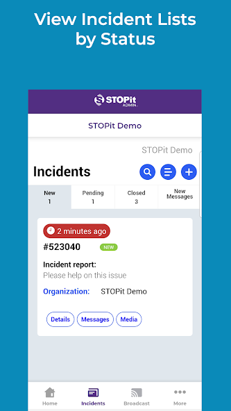 STOPit Admin Screenshots 2