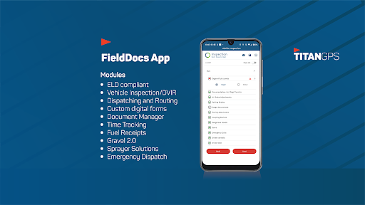 Titan GPS FieldDocs (ELD 2.0) Screen 2