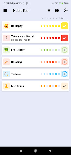 Android application Habit Tool - Habit Tracker Log screenshort