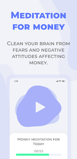 Money meditation, affirmations