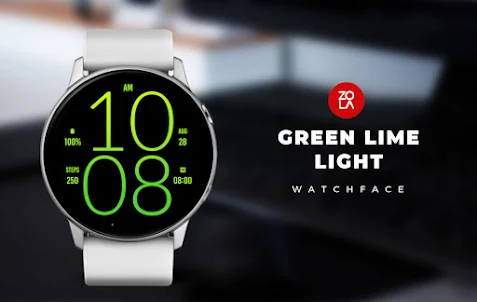 Green Lime Light Watch Face