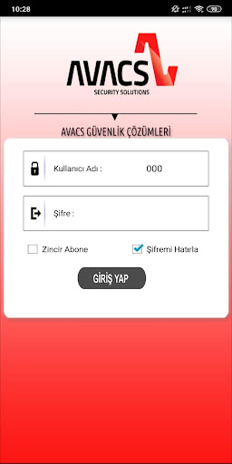 Android application Avacs Alarm screenshort