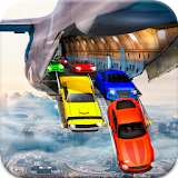 Skydiving Stunt Car Racing: Flying Race Car Games icon