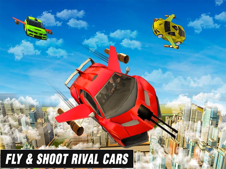 Futuristic Flying Car Shooting: Real Auto Combat 1.2 APK + Mod (Unlimited money) إلى عن على ذكري المظهر