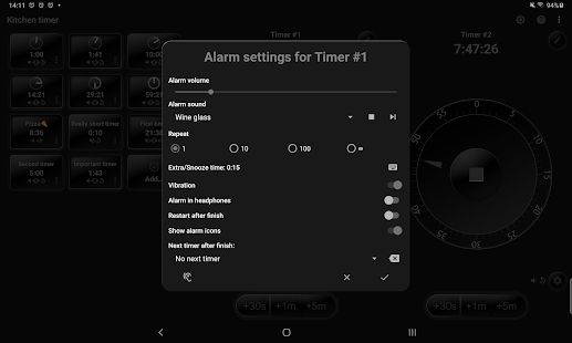 Kitchen Multi-Timer Ekran görüntüsü