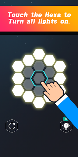 Android application LIGHT UP 7 - Hexa Puzzle screenshort