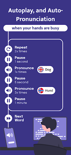 Most Common Norwegian Words Android App Screenshot 5