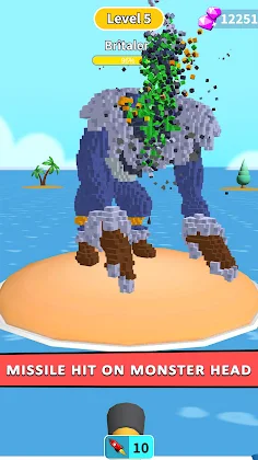 Missile Stack Voxel Demolition - Screenshot 1