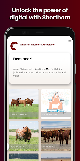Android application American Shorthorn Association screenshort