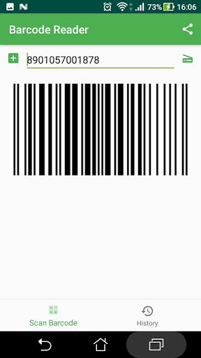 Barcode reader Screen 2