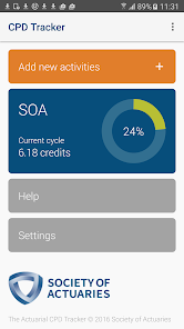 Screenshot 1 SOA CPD Tracker android